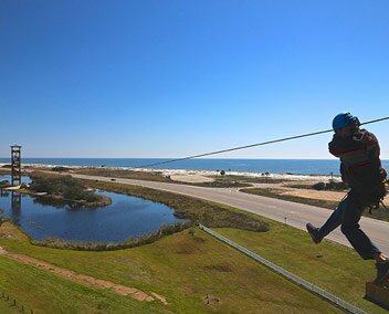 Gulf Adventure Center Zipline!